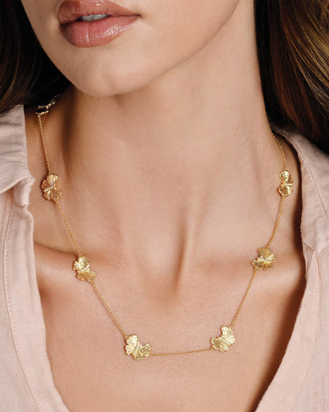 Anabel Aram Women's Gold Station Butterfly Necklace | Anabel Aram In Lebanon