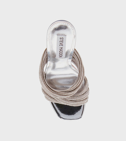 Steve Madden Women's Silver Novel Sandals | Steve Madden In Lebanon
