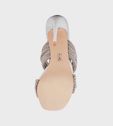 Steve Madden Women's Silver Novel Sandals | Steve Madden In Lebanon