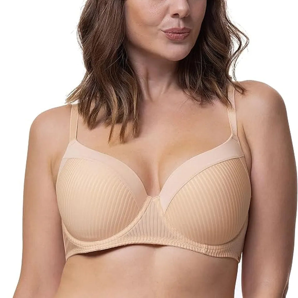 Dorina Women's Beige Soft Silk Demi Bra