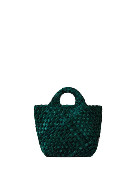 Naghedi Women's Dark Olive Velvet Petit Hand Bag | Naghedi In Lebanon