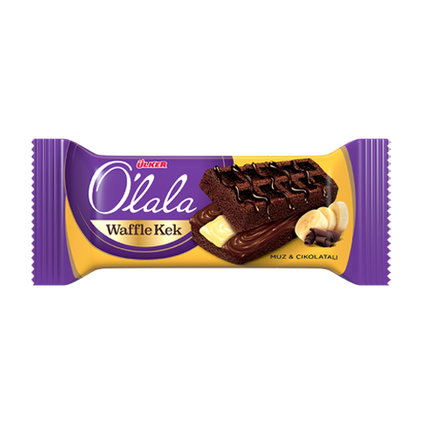 Ulker O'lala Waffle Chocolate & Banana Cake 70g