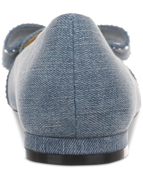 On 34th Women's Blue Denim Kaete Bow Flats | On 34th In Lebanon