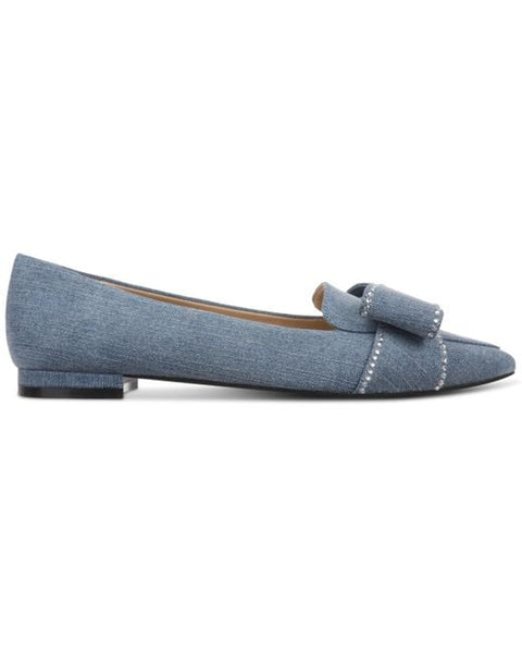 On 34th Women's Blue Denim Kaete Bow Flats | On 34th In Lebanon