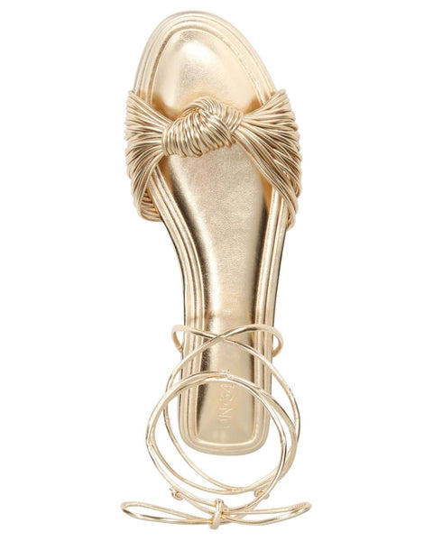On 34th Women's Gold Jenniee Knot Flat Sandal |On 34th In Lebanon