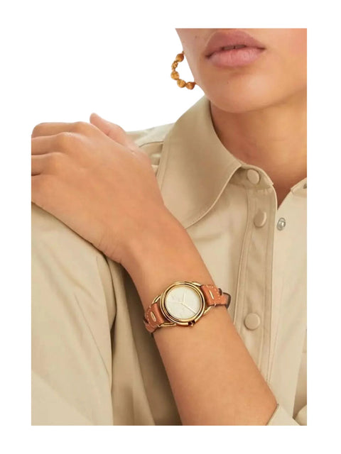 Tory Burch Women's The Miller Brown Braided Leather Strap Watch |Tory Burch in Lebanon