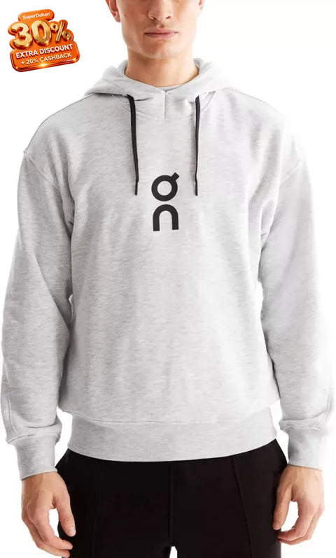 On Running Men's Light Gray Club Hoodie |On Running In Lebanon