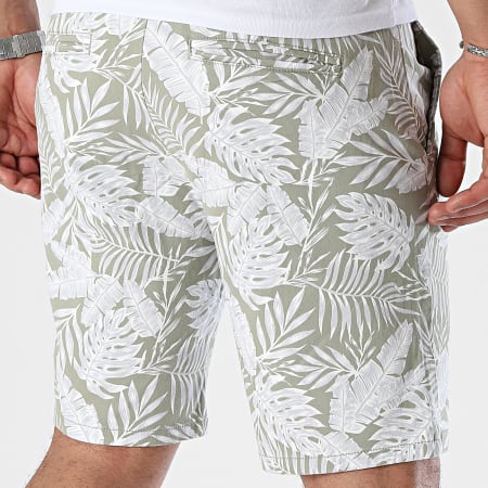 Only & Sons Men's Khaki Green Floral Cam Leaf Chino Short |Only & Sons in Lebanon