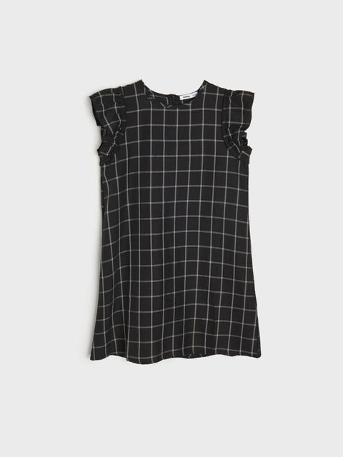 Sinsay Girl's Black Checkered Dress | Sinsay In Lebanon