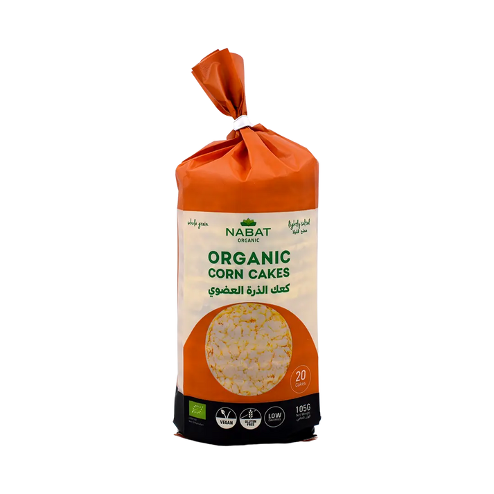 Nabat Pack Of 20pcs Lightly Salted Organic Corn Cakes 105g | Nabat In Lebanon