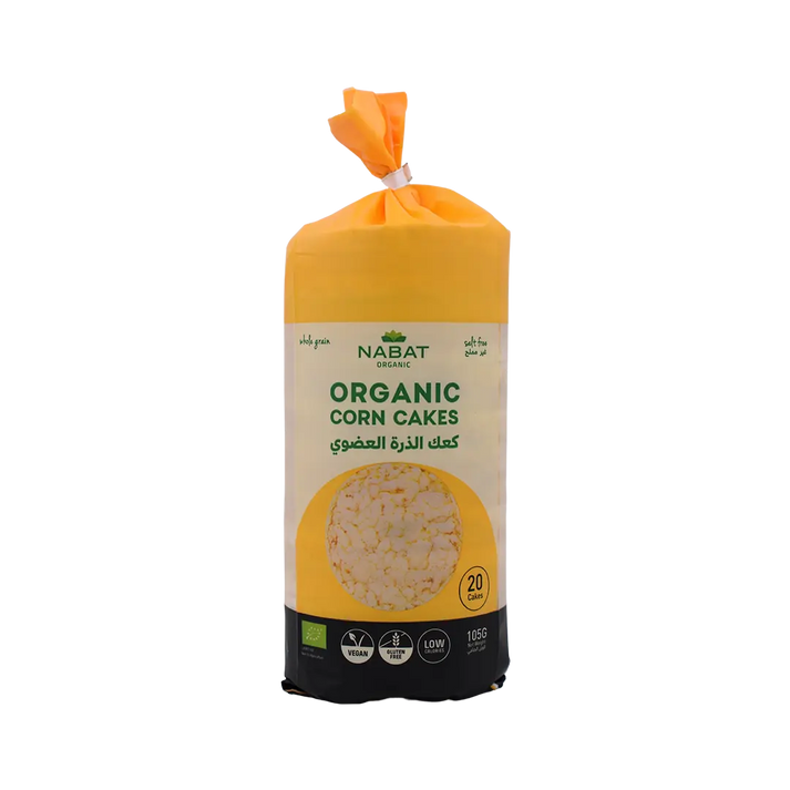 Nabat Pack Of 20pcs Salt Free Organic Corn Cakes 105g | Nabat In Lebanon