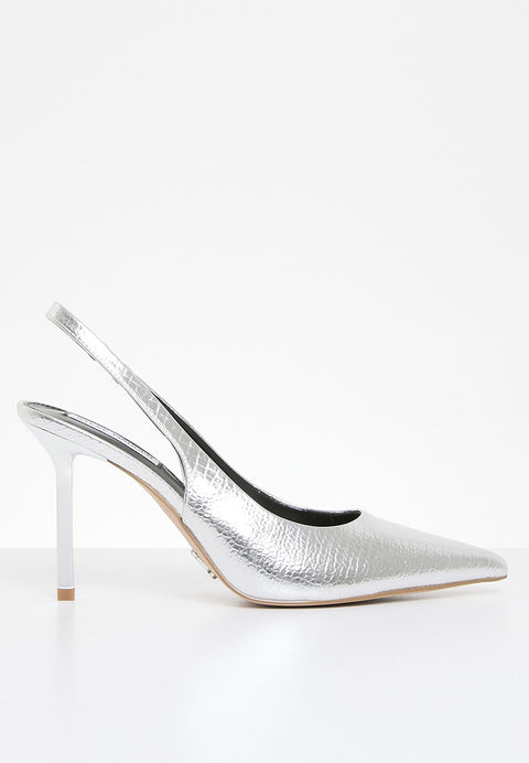 Steve Madden Women's Silver Synthetic Soiree Heels |Steve Madden In Lebanon