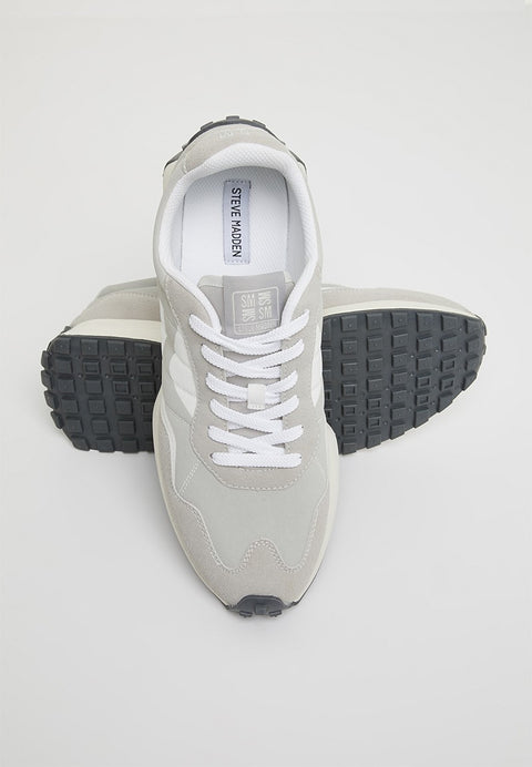 Steve Madden Men's Gray Suede Bassy Sneakers |Steve Madden In Lebanon