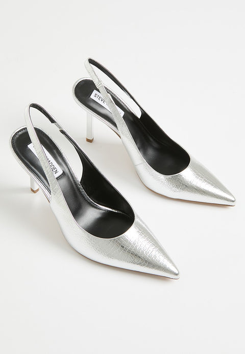 Steve Madden Women's Silver Synthetic Soiree Heels |Steve Madden In Lebanon