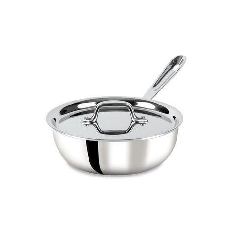 All-Clad D3 Stainless 3-ply Bonded Cookware Saucier With Lid 2 Quart | All-clad In Lebanon