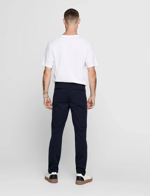 Only & Sons Men's Navy Onsmark Slim Pant | Only & Sons In Lebanon