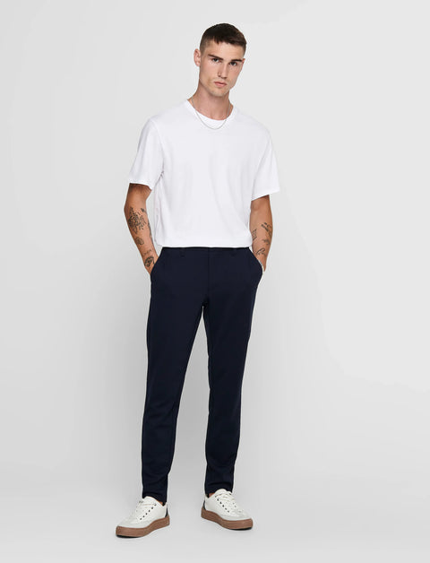 Only & Sons Men's Navy Onsmark Slim Pant | Only & Sons In Lebanon