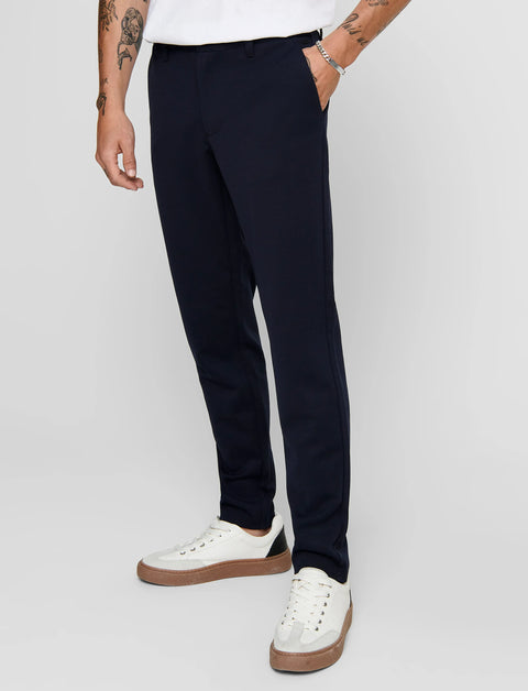 Only & Sons Men's Navy Onsmark Slim Pant | Only & Sons In Lebanon