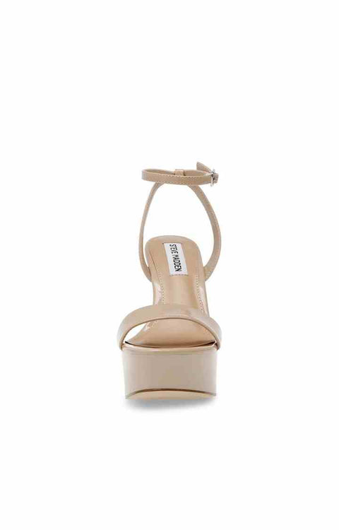 Steve Madden Women's Beige Synthetic Julien Heeled Sandal |Steve Madden In Lebanon