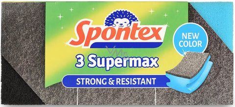 Spontex 3 Supermax Strong & Resistant Sponge Large | Spontex In Lebanon