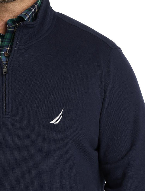 Nautica Men's Navy  1/4-Zip Fleece Pullover |  Nautica in Lebanon