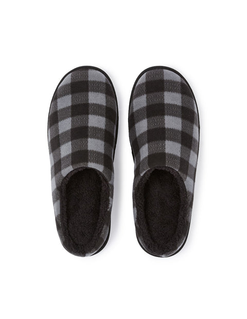 Celio Men's Black Plaid Slipper | Celio in Lebanon
