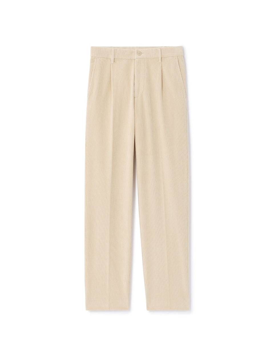 Celio Men's Beige Velvet Straight Chino Pant | Celio In Lebanon