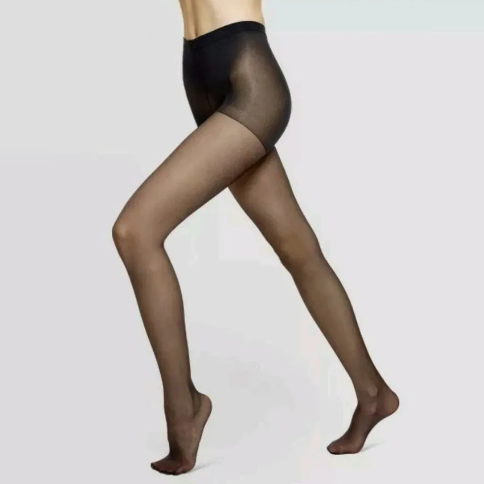 Hue Studio Women's Black Energizing Sheer Tights