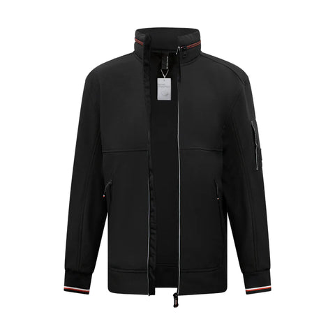 Tom Tailor Men's Black Outdoor Hooded Jacket | Tom Tailor In Lebanon