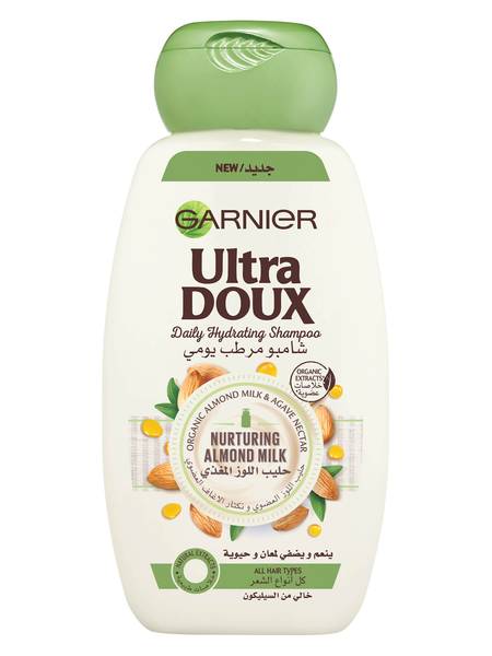 Garnier Ultra Doux Nurturing Almond Milk Hydrating Shampoo 600ml