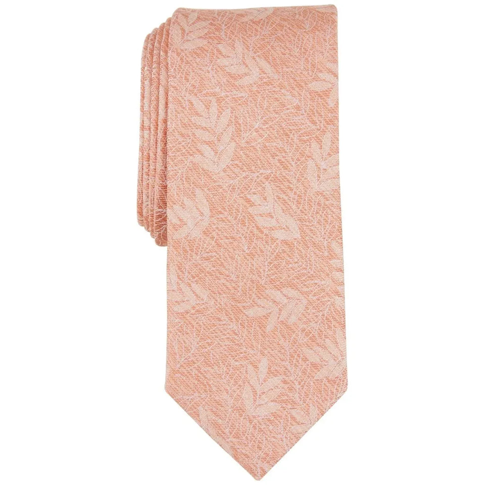 Bar III Men's Light Orange Ocala Floral Neckties