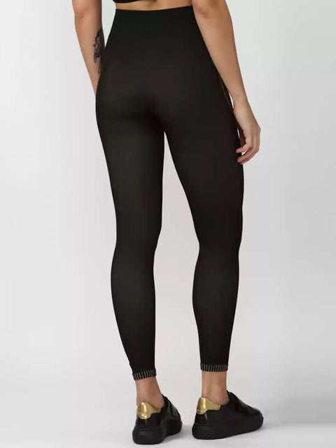 Forever 21 Women's Black & Brown High Rise Legging | Forever 21 In Lebanon
