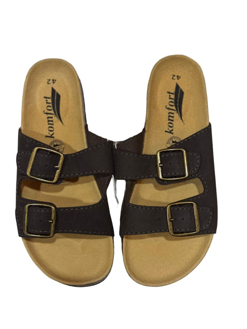 Herren Komfort Men's Dark Brown Slipper | Herren Komfort In Lebanon