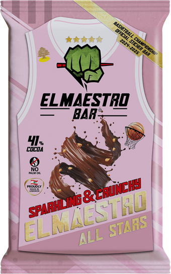 El Maestro All Stars Chocolate Bar Sparkling & Crunchy 40g | El Maestro In Lebanon