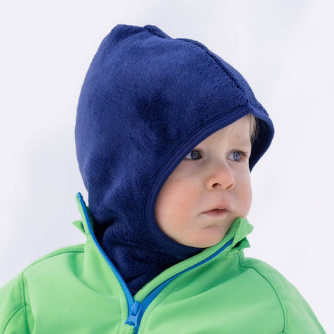 POMPdeLUX Baby Boy's Navy Blue Napoli Fleece Balaclava |POMPdeLUX in Lebanon