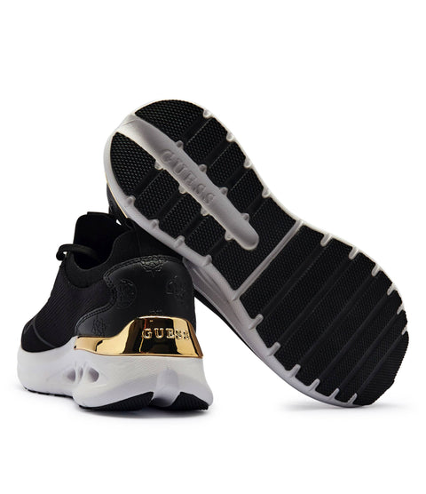 Guess Women's Black Soulite Knit Lace Sneakers | Guess In Lebanon