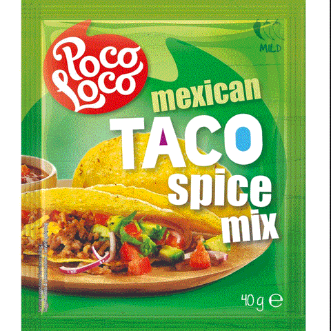 Poco Loco Mild Mexican Taco Spice Mix 40g | Poco Loco In Lebanon
