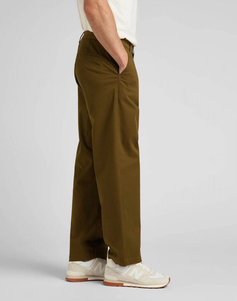 Lee Men's Khaki Green Loose Chino Jurassic Pant | Lee In Lebanon