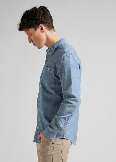 Lee Men's Blue Union Leesure Shirt | Lee In Lebanon