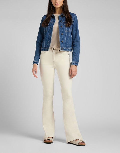 Lee Women's Dark Blue Stone Maren Regular Fit Rider Denim Jacket | Lee In Lebanon