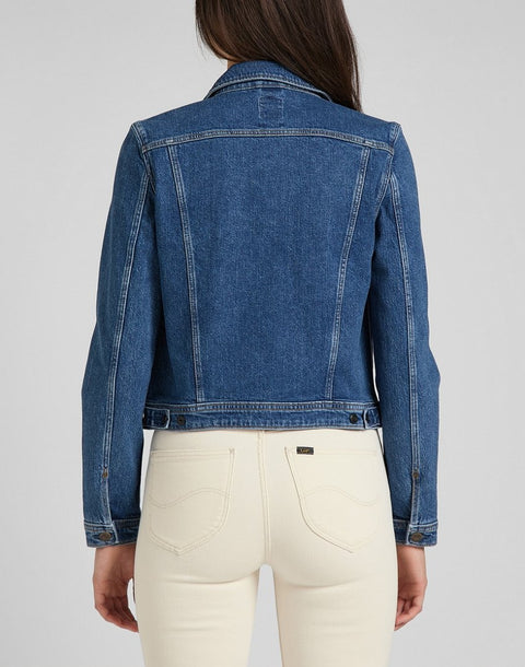 Lee Women's Dark Blue Stone Maren Regular Fit Rider Denim Jacket | Lee In Lebanon