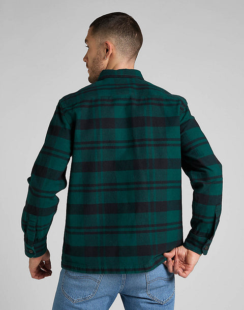 Lee Men's Black Zipped Overshirt | Lee In Lebanon