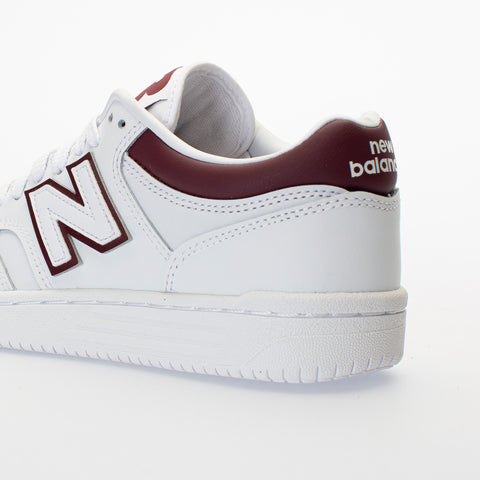 New Balance 480 Men's White Burgandy Baskets Sneakers |New Balance In Lebanon