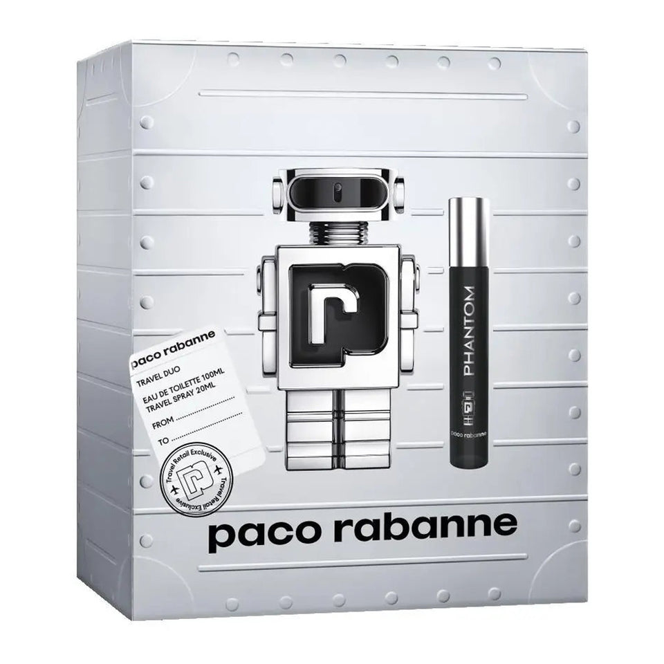 Paco Rabanne Men's Phantom Eau De Toilette Natural Spray 100ml + 20ml Travel Spray Gift | Paco Rabanne In Lebanon