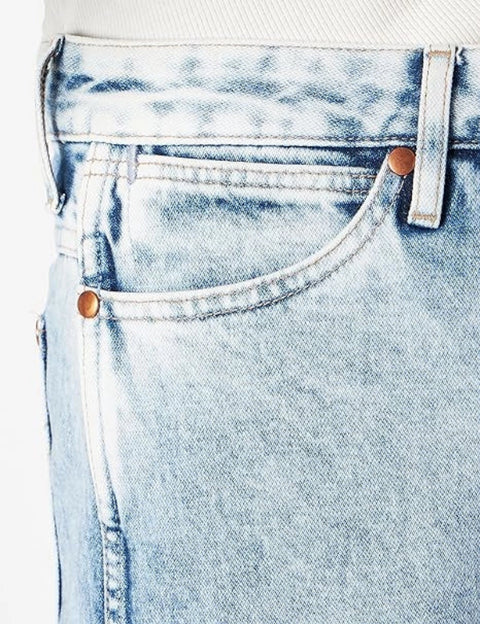 Wrangler Women's Light Blue High Rise Barrel 652 Wide Leg Jeans |Wrangler In Lebanon