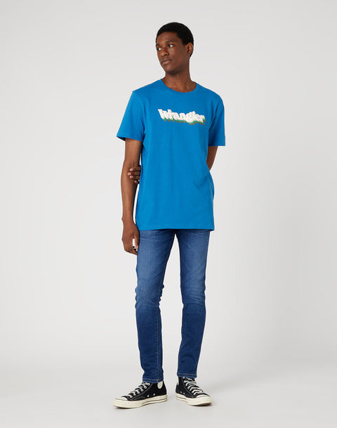 Wrangler Men's Deep Water Graphic Logo Print T-Shirt |Wrangler In Lebanon