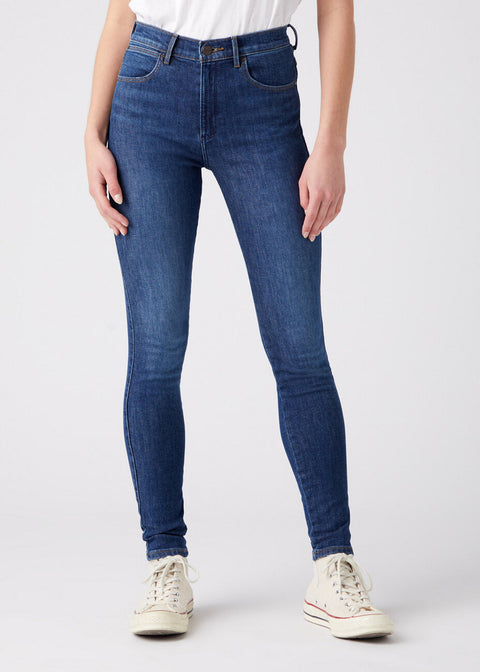 Wrangler Women's Navy Good News Skinny High Rise Jeans | Wrangler In Lebanon