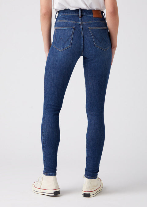 Wrangler Women's Navy Good News Skinny High Rise Jeans | Wrangler In Lebanon
