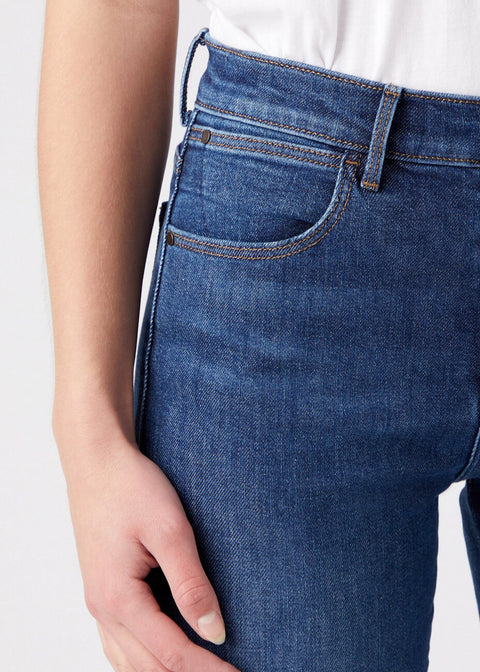 Wrangler Women's Navy Good News Skinny High Rise Jeans | Wrangler In Lebanon