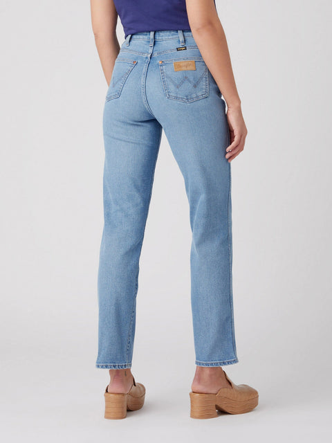 Wrangler Women's Blue Mom Mauna Jeans | Wrangler In Lebanon